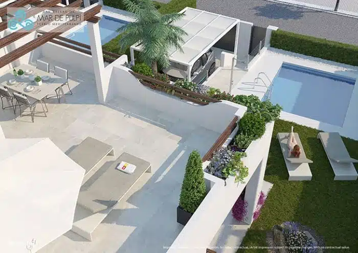 Nieuwbouw Villa Te koop in San Juan De Los Terreros in Spanje, gelegen aan de Costa de Almería