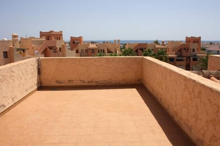 Terras met zeezicht Appartement Te koop in Vera Playa in Spanje, gelegen aan de Costa de Almería