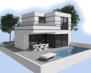 3D-foto van Nieuwbouw Villa met zwembad Te koop in Dolores in Spanje, gelegen aan de Costa Blanca-Zuid
