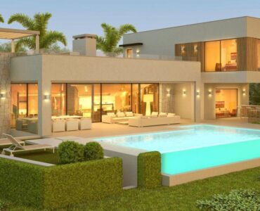 Zwembad in luxe Nieuwbouw Project in Benahavis in Spanje, gelegen aan de Costa del Sol-West