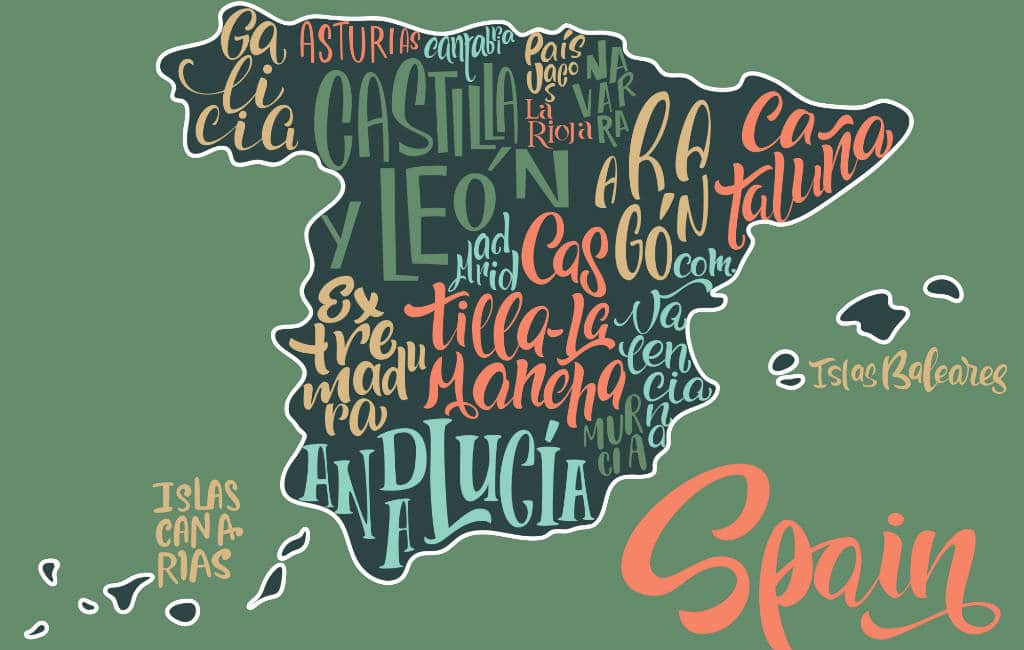 kaart Spanje