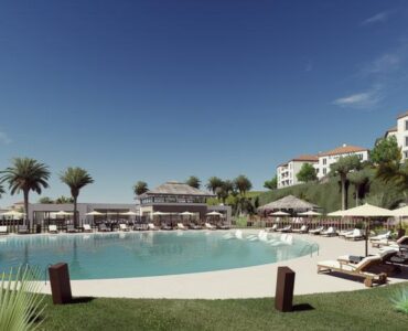 Zwembad in Nieuwbouw Project in Manilva in Spanje, gelegen aan de Costa del Sol-West