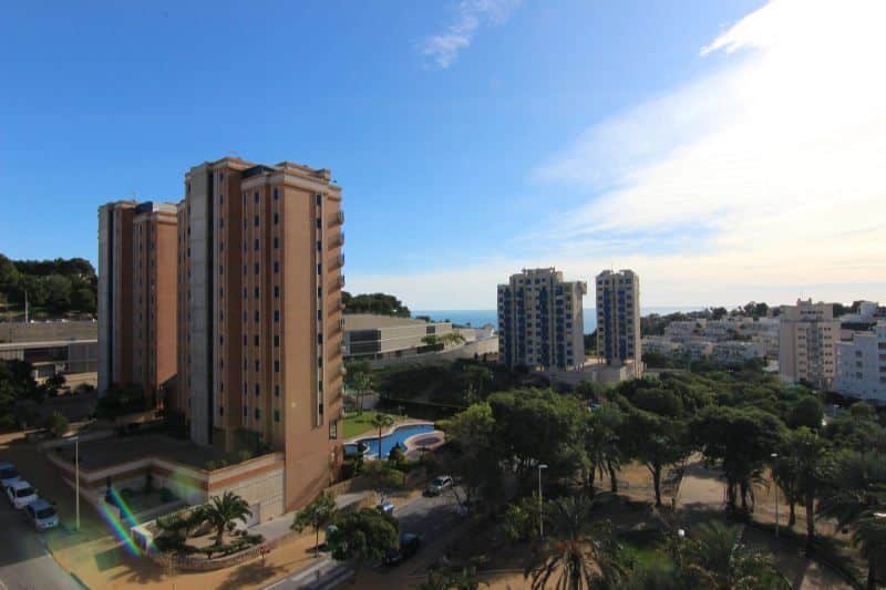 Zeezicht vanaf Appartement Te koop in Calpe in Spanje, gelegen aan de Costa Blanca-Noord