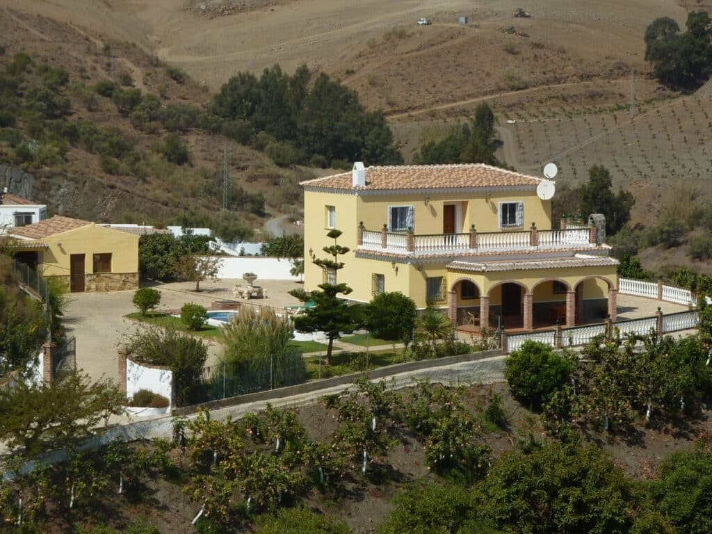 Bovenaanzicht Villa Te koop in Torrox in Spanje, gelegen aan de Costa del Sol-Oost