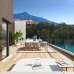 Terras van Nieuwbouw Project in Nueva Andalucia in Spanje, gelegen aan de Costa del Sol-West