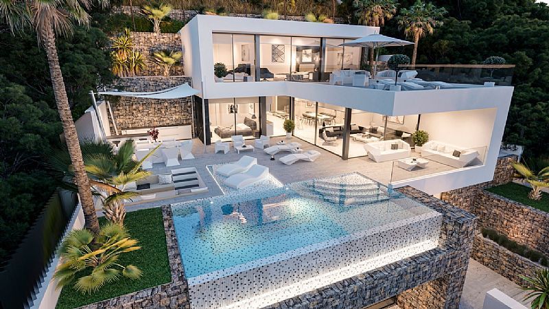 Nieuwbouw Villa Te koop in Calpe in Spanje, gelegen aan de Costa Blanca-Noord