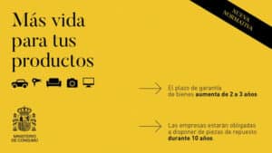 Spanje verlengt vanaf 1 januari 2022 de minimale wettelijke garantie op producten van twee naar drie jaar
