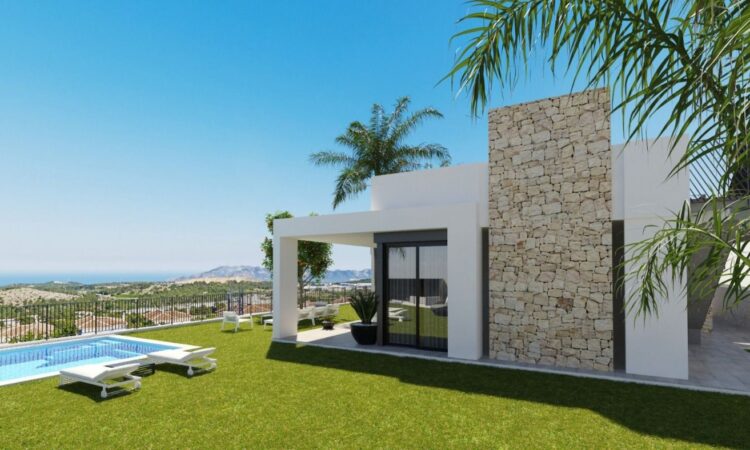 Nieuwbouw Villa Te koop in Polop in Spanje, gelegen aan de Costa Blanca-Noord