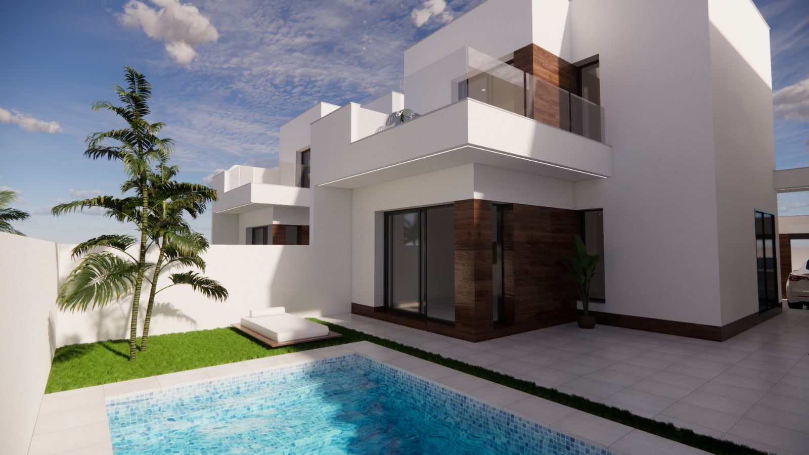Zwembad en Nieuwbouw villa in San Fulgencio in Spanje, gelegen aan de Costa Blanca-Zuid
