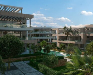 Overzicht complex met Nieuwbouw Appartementen Te koop in Estepona in Spanje, gelegen aan de Costa del Sol-West