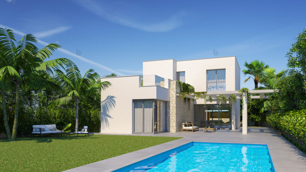 Nieuwbouw Villa Te koop in Pilar De La Horadada in Spanje, gelegen aan de Costa Blanca-Zuid