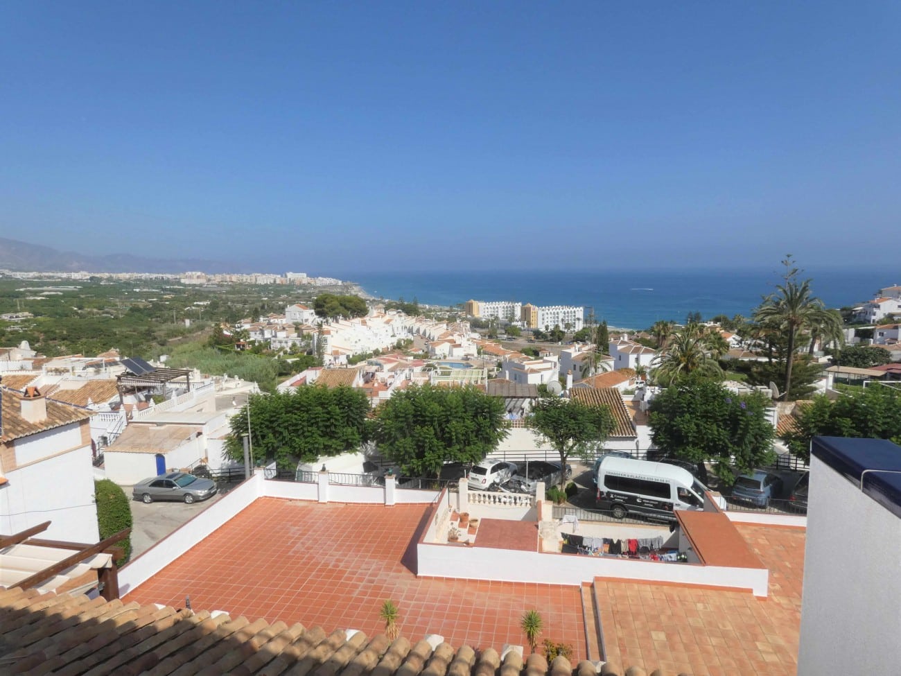 Zeezicht van resale huis in Nerja in Spanje, gelegen aan de  Costa del Sol-Oost