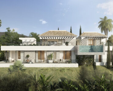 Vooraanzicht van resale villa in Mijas in Spanje, gelegen aan de  Costa del Sol-Centro