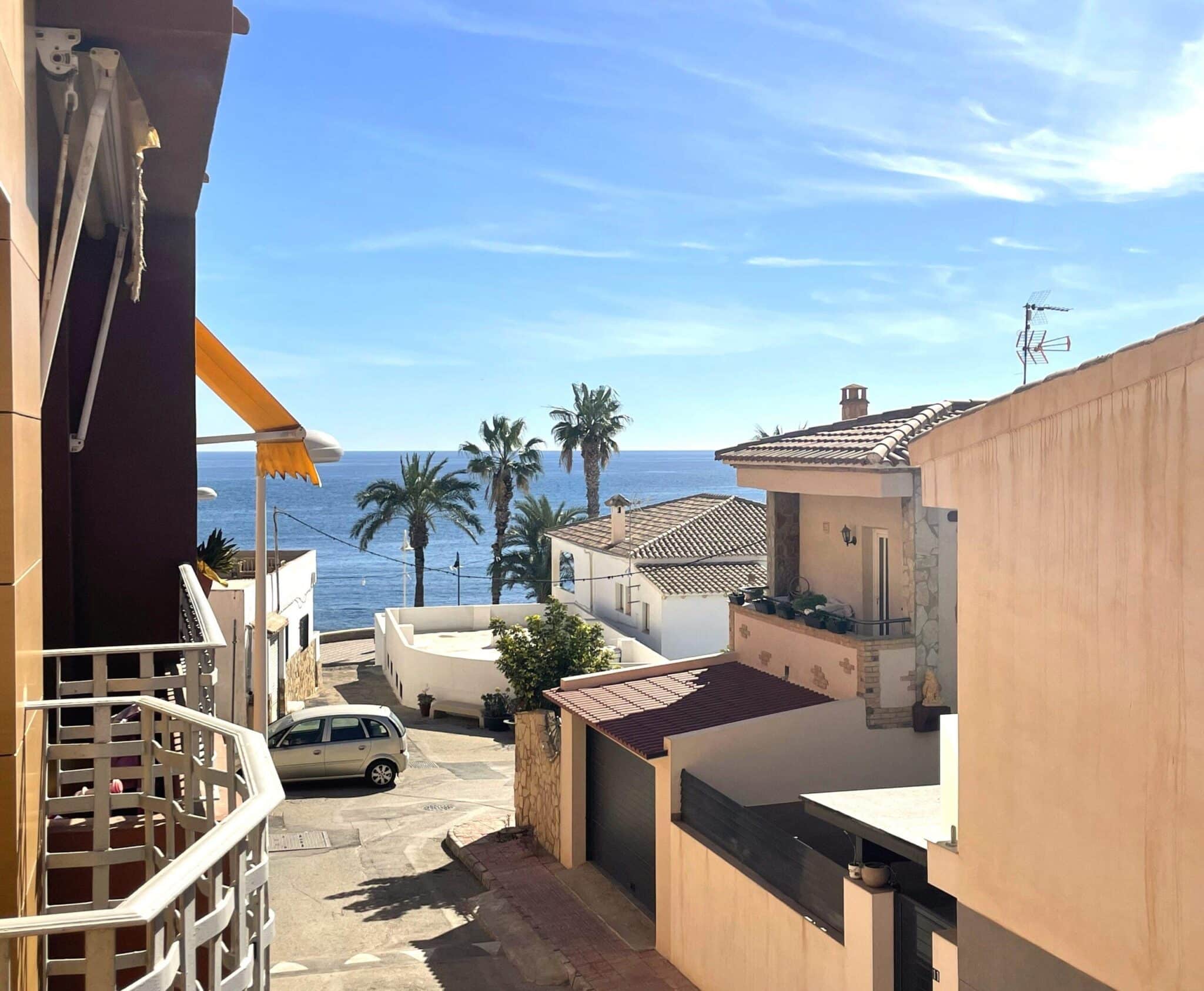 Zeezicht vanaf Appartement Te koop in Villaricos in Spanje, gelegen aan de Costa de Almería
