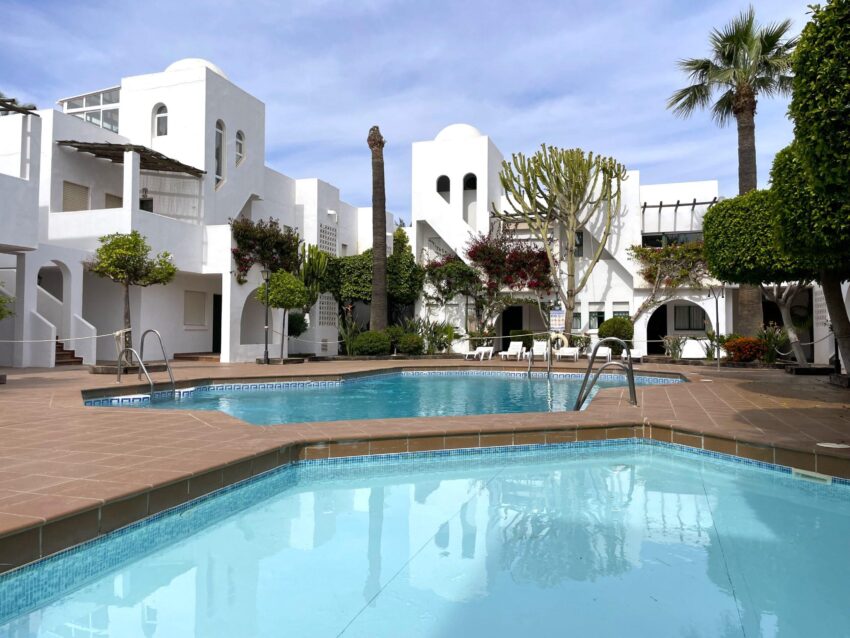 Gemeenschappelijk zwembad van Appartement Te koop in Vera in Spanje, gelegen aan de Costa de Almería