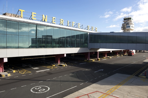 Vooraanzicht Tenerife Sur Airport