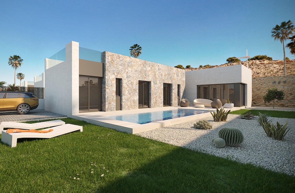 Vooraanzicht van in Villamartin in Spanje, gelegen aan de  Costa Blanca-Zuid
