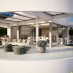 Terras van nieuwbouw appartement in Benahavis in Spanje, gelegen aan de  Costa del Sol-West