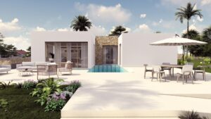 Vooraanzicht van in Villamartin in Spanje, gelegen aan de  Costa Blanca-Zuid