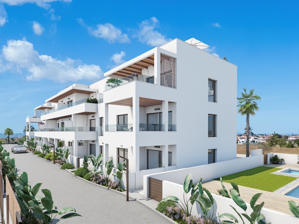 Vooraanzicht van in Los Alcazares in Spanje, gelegen aan de  Costa Cálida