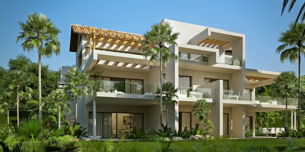 Vooraanzicht van in Benahavis in Spanje, gelegen aan de  Costa del Sol-West