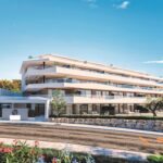 Vooraanzicht van nieuwbouw appartement in Benalmadena in Spanje, gelegen aan de  Costa del Sol-Centro