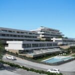Vooraanzicht van nieuwbouw appartement in Estepona in Spanje, gelegen aan de  Costa del Sol-West