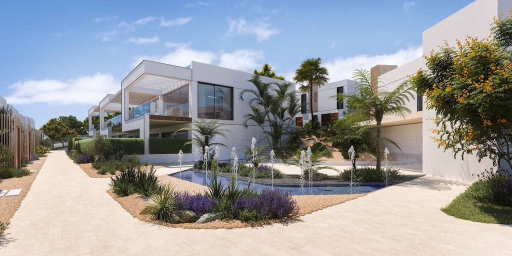 Vooraanzicht van in La Cala De Mijas in Spanje, gelegen aan de  Costa del Sol-Centro