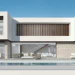 Vooraanzicht van in La Cala De Mijas in Spanje, gelegen aan de  Costa del Sol-Centro