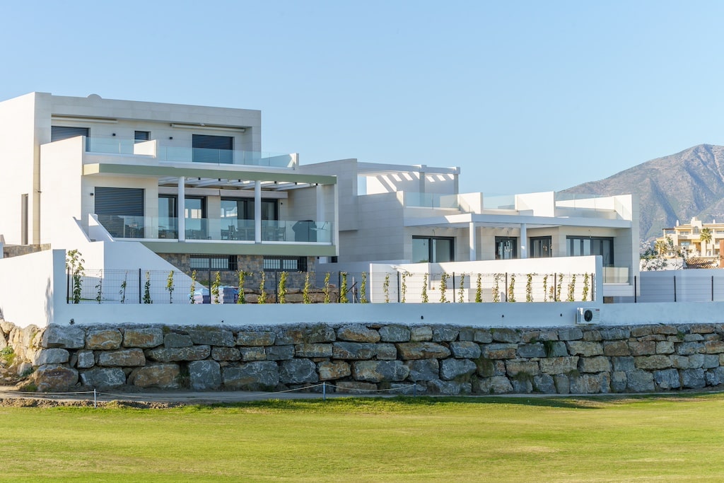 Vooraanzicht van in Mijas Costa in Spanje, gelegen aan de  Costa del Sol-Centro