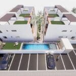 Vooraanzicht van in San Pedro Del Pinatar in Spanje, gelegen aan de  Costa Cálida