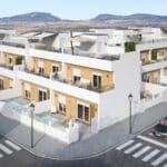 Luchtfoto van nieuwbouw huis in Avileses in Spanje, gelegen aan de  Costa Cálida