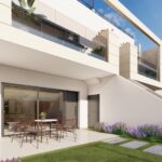 Terras van nieuwbouw appartement in San Pedro Del Pinatar in Spanje, gelegen aan de  Costa Cálida