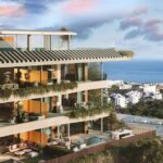 Luchtfoto van nieuwbouw appartement in Fuengirola in Spanje, gelegen aan de  Costa del Sol-Centro