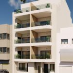 Vooraanzicht van nieuwbouw appartement in Guardamar Del Segura in Spanje, gelegen aan de  Costa Blanca-Zuid