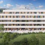 Vooraanzicht van nieuwbouw appartement in La Cala De Mijas in Spanje, gelegen aan de  Costa del Sol-Centro