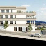 Panoramisch zicht en vooraanzicht van nieuwbouw appartement in Hondon De Las Nieves in Spanje, gelegen aan de  Costa Blanca-Zuid