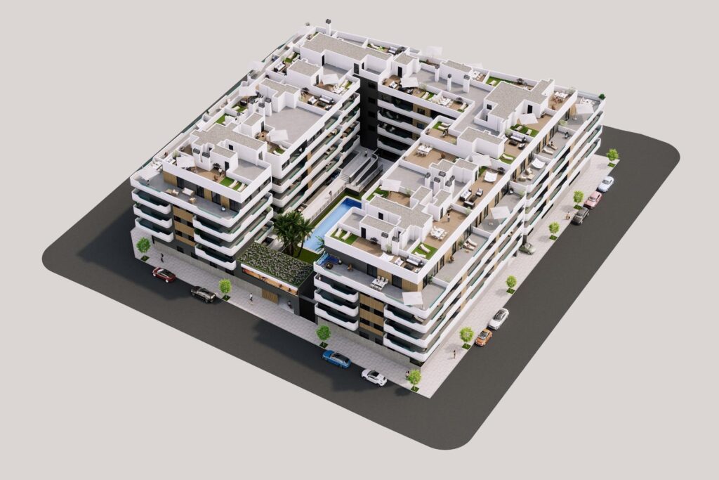 Nieuwbouw Appartement Te koop in Santa Pola in Spanje, gelegen aan de Costa Blanca-Zuid