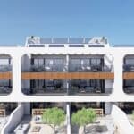 Vooraanzicht van nieuwbouw appartement in Benijofar in Spanje, gelegen aan de  Costa Blanca-Zuid