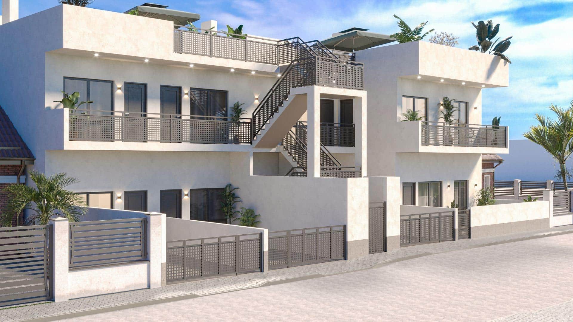 Vooraanzicht van in Hondon De Las Nieves in Spanje, gelegen aan de  Costa Blanca-Zuid