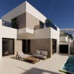 Terras en zwembad van in San Fulgencio in Spanje, gelegen aan de  Costa Blanca-Zuid