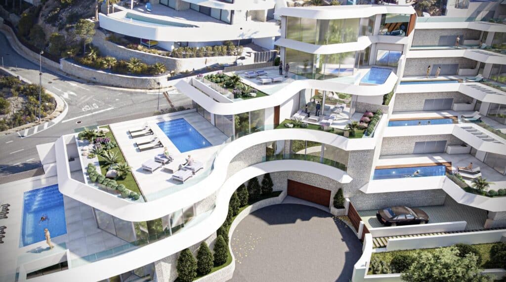 Nieuwbouw Project in Calpe in Spanje, gelegen aan de Costa Blanca-Noord