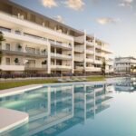 Vooraanzicht van nieuwbouw appartement in Mutxamel in Spanje, gelegen aan de  Costa Blanca-Noord