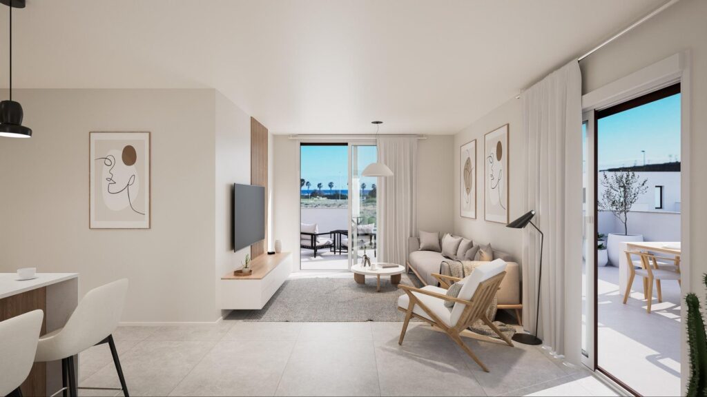 Nieuwbouw Appartement Te koop in Pilar De La Horadada in Spanje, gelegen aan de Costa Blanca-Zuid