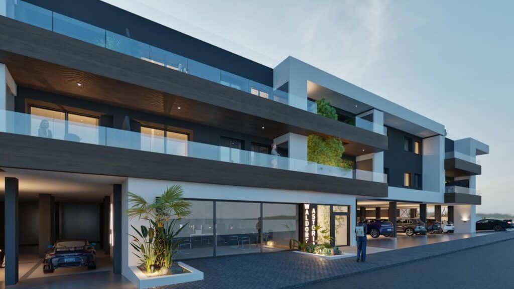 Vooraanzicht van in Benijofar in Spanje, gelegen aan de  Costa Blanca-Zuid