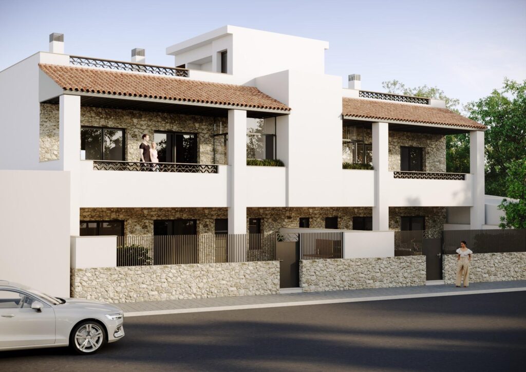 Vooraanzicht van in Hondon De Las Nieves in Spanje, gelegen aan de  Costa Blanca-Zuid