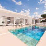 Terras en zwembad van in Pilar De La Horadada in Spanje, gelegen aan de  Costa Blanca-Zuid