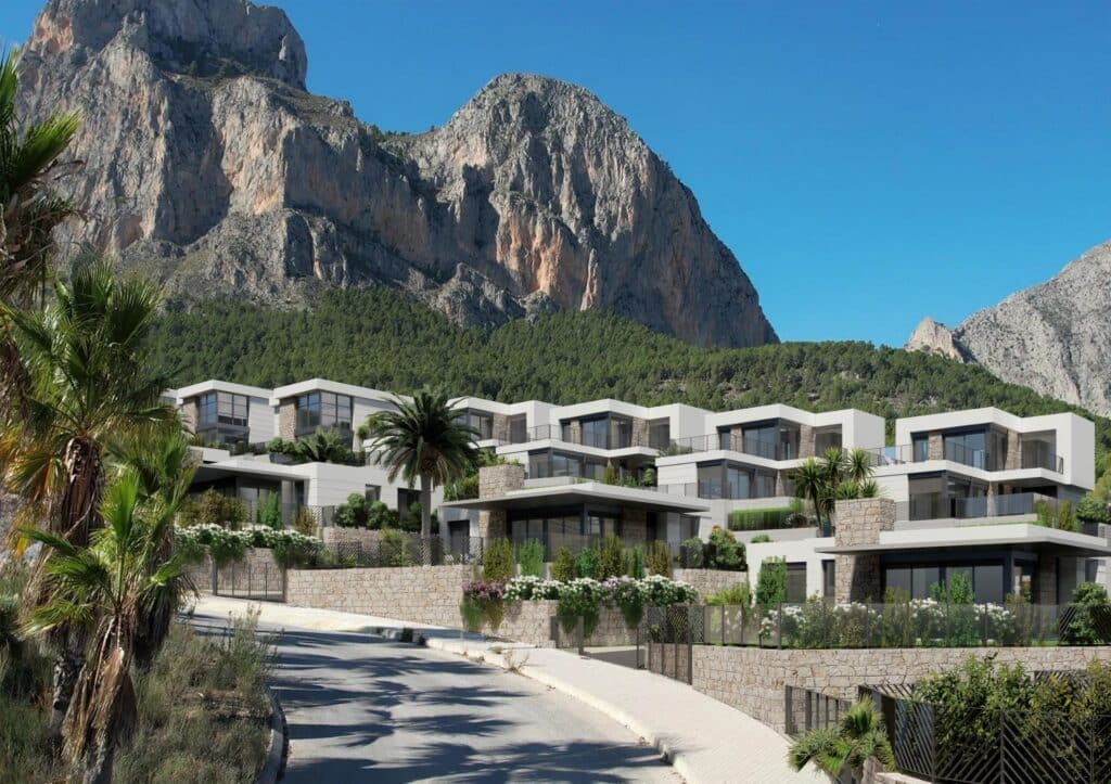 Nieuwbouw Project in Polop in Spanje, gelegen aan de Costa Blanca-Noord
