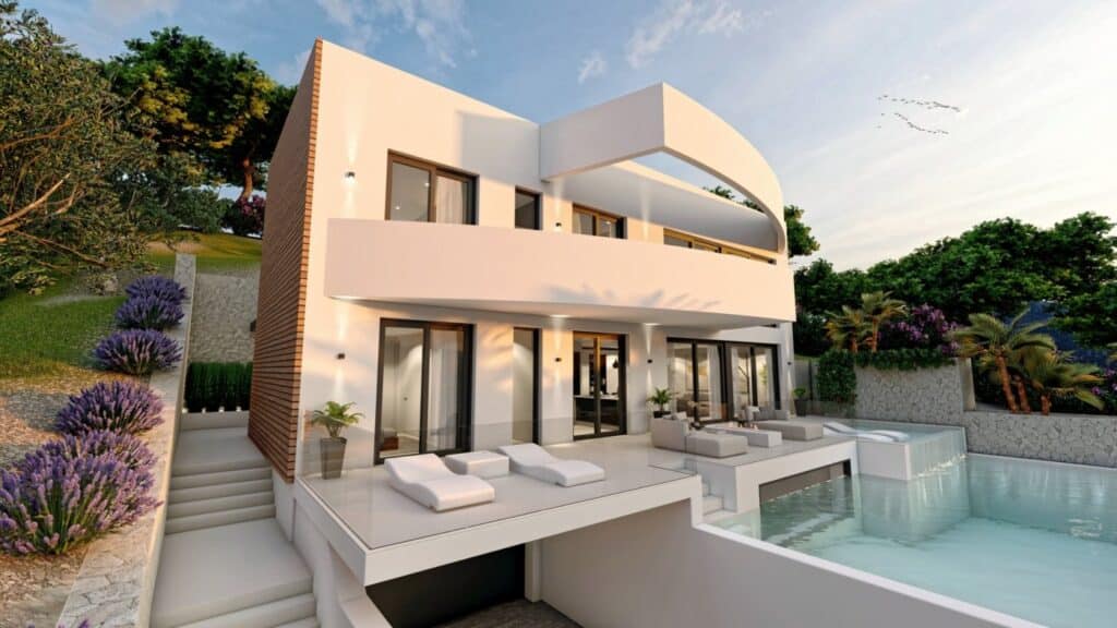 Nieuwbouw Villa Te koop in Altea in Spanje, gelegen aan de Costa Blanca-Noord