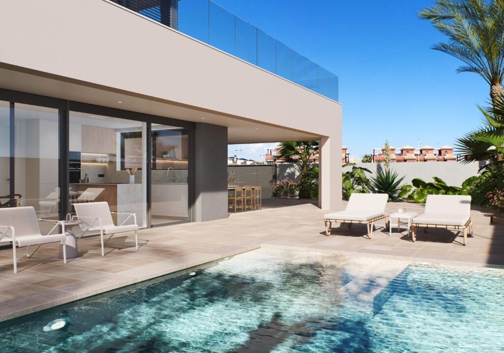 Nieuwbouw Villa Te koop in Pilar De La Horadada in Spanje, gelegen aan de Costa Blanca-Zuid